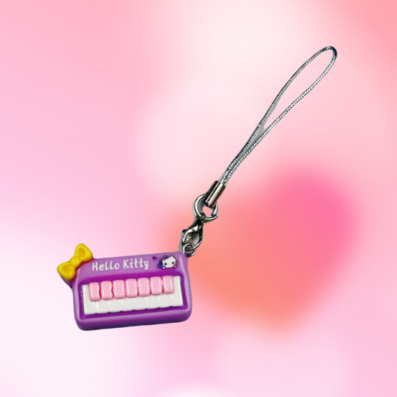 Phone Accessories For Teens - Hello Kitty Themed Keyboard Phone Charms