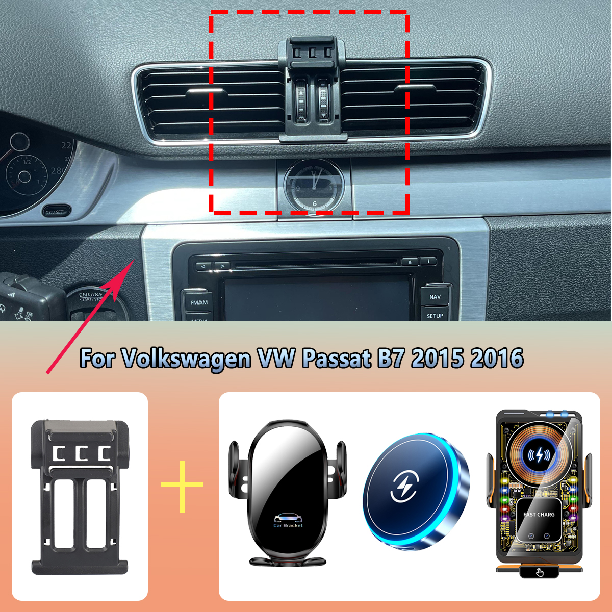Phone Accessories Rack - Car Phone Holder vent For Volkswagen
