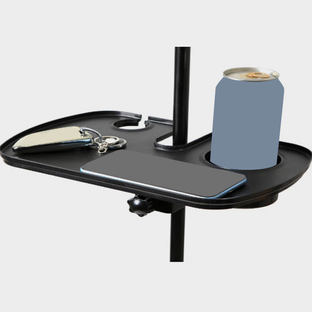 Phone Accessories Rack - Sturdy PP Microphone Stand Tray Clamp-on