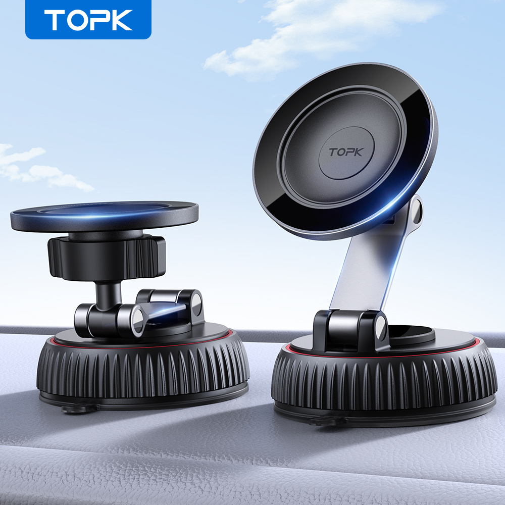 Phone Accessories Holder Car - TOPK Magnetic Car Phone Mount Holder