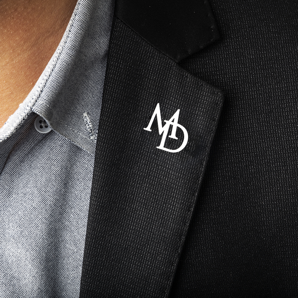 Phone Accessories Names - Tangula Custom Initials Brooch For Groom