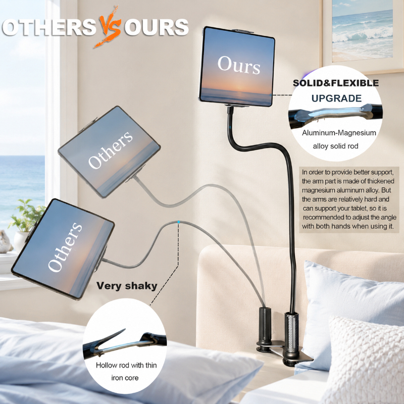 Flexible Long Arm Universal Ta - Phone Accessories Rack ulasan dan harga