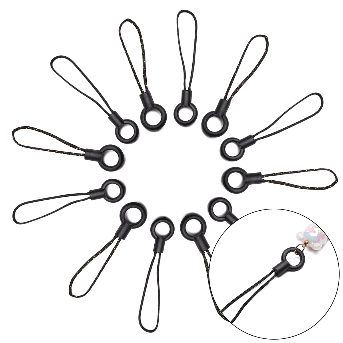 2Pcs 6/7cm Lanyard Cords Keych - Phone Accessories Hanger ulasan dan harga