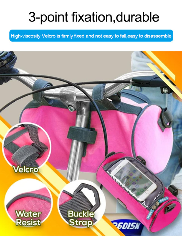 Large Bicycle Bags Handlebar F - Youtube Phone Accessories ulasan dan harga