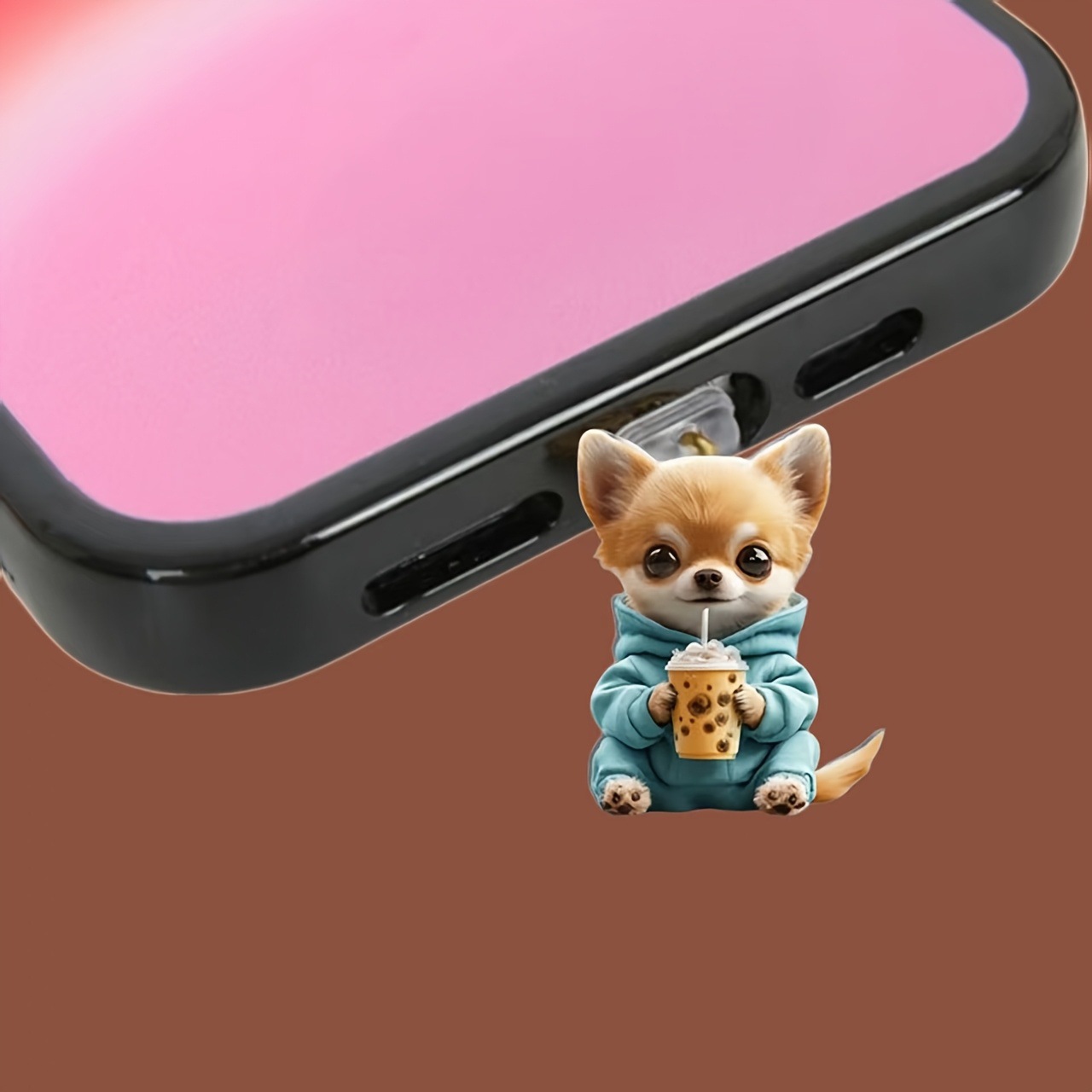 Dog Dust Plug Cartoon Phone Ac - Phone Accessories For Teens ulasan dan harga