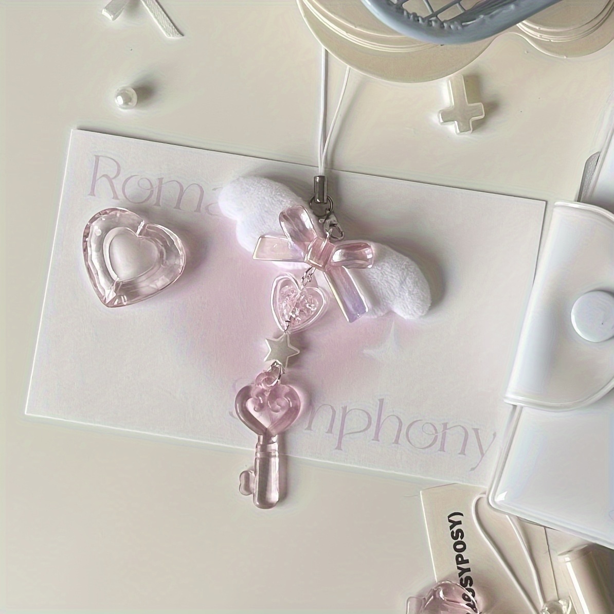 DIY Cheese Powder Keychain wit - Phone Accessories Hanger ulasan dan harga