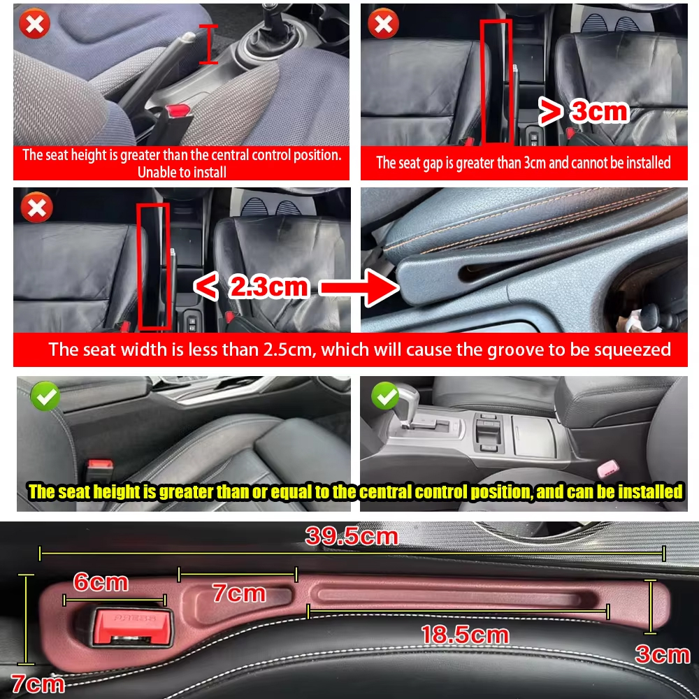 2pcs Car Seat Gap Filler, Dual - Phone Accessories Design ulasan dan harga