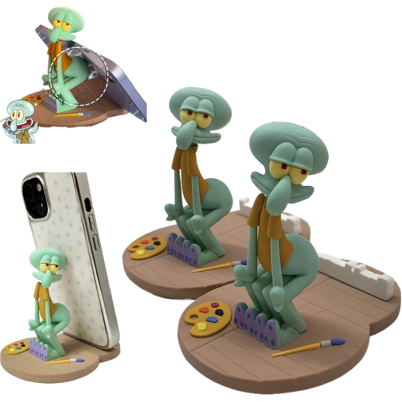 New KKV SpongeBob Squidward Ma - Phone Accessories Rack ulasan dan harga