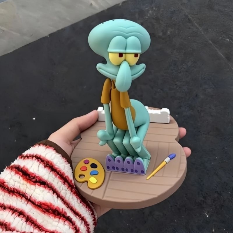New KKV SpongeBob Squidward Ma - Phone Accessories Rack ulasan dan harga