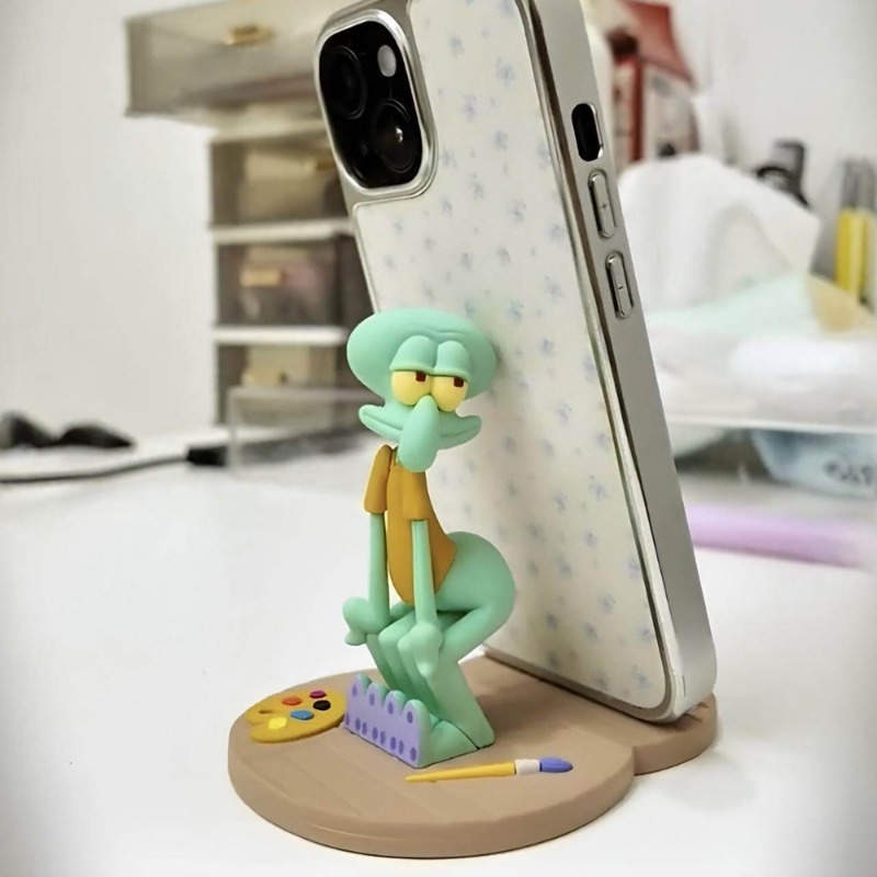 New KKV SpongeBob Squidward Ma - Phone Accessories Rack ulasan dan harga