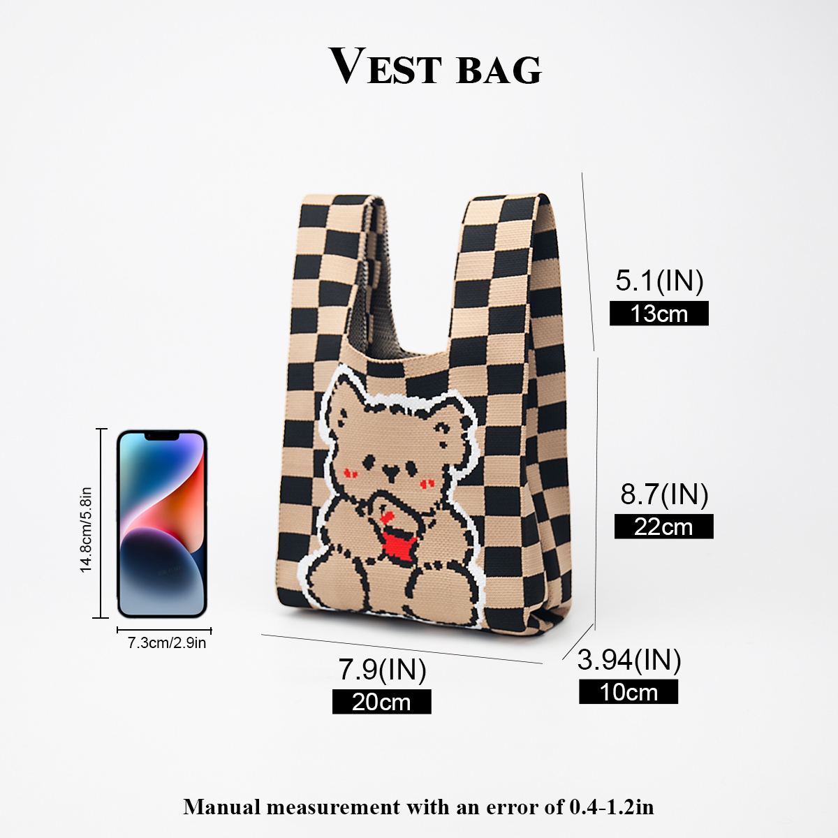 Cute Knitted Handbag for Girls - Phone Accessories Design ulasan dan harga