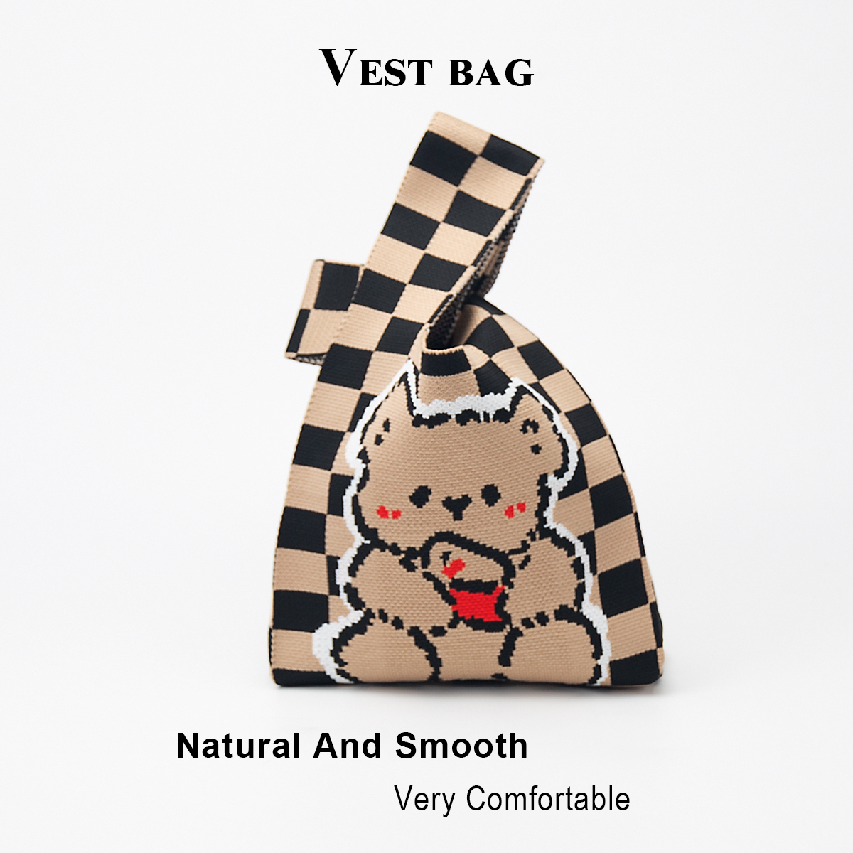 Cute Knitted Handbag for Girls - Phone Accessories Design ulasan dan harga