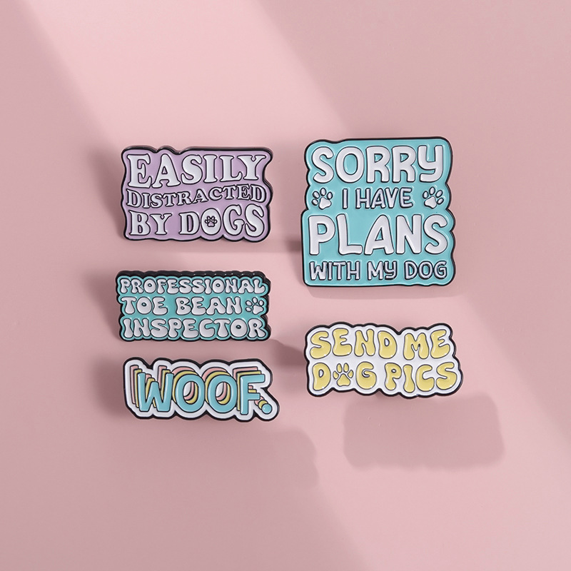Creative Letter Dog Enamel Bro - Phone Accessories Names ulasan dan harga