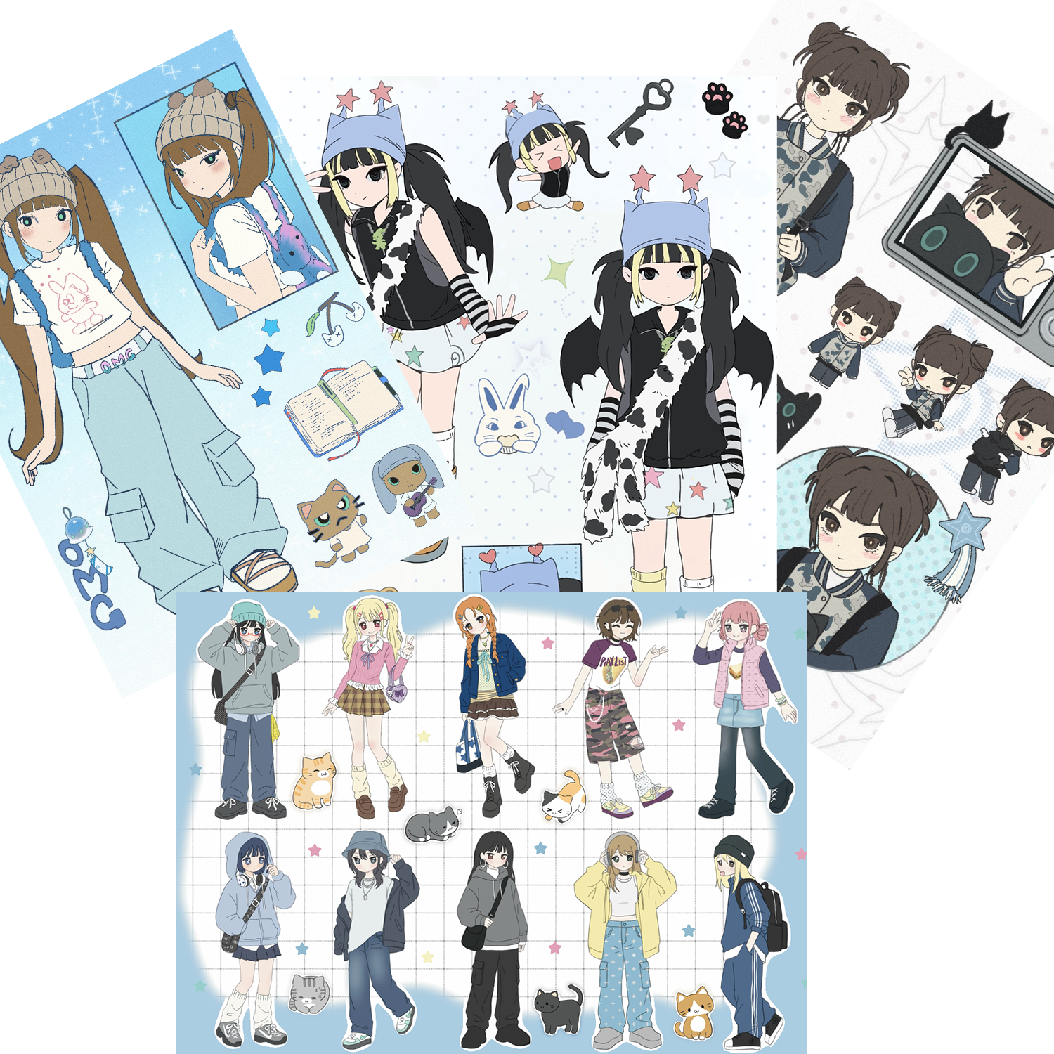 Anime Inspired Sticker Cute Ca - Phone Accessories For Teens ulasan dan harga
