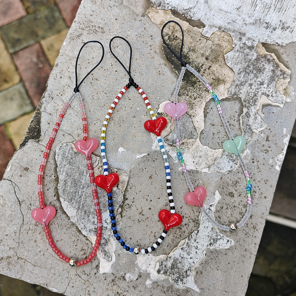 HERLOOK Y2K Beaded Heart Phone - Phone Accessories For Teens ulasan dan harga