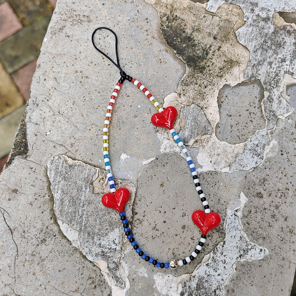 HERLOOK Y2K Beaded Heart Phone - Phone Accessories For Teens ulasan dan harga