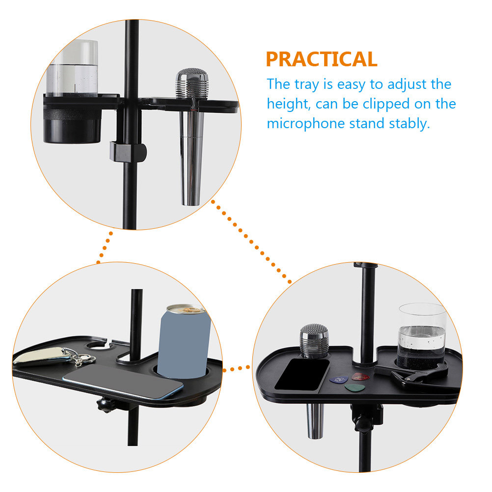 Sturdy PP Microphone Stand Tra - Phone Accessories Rack ulasan dan harga