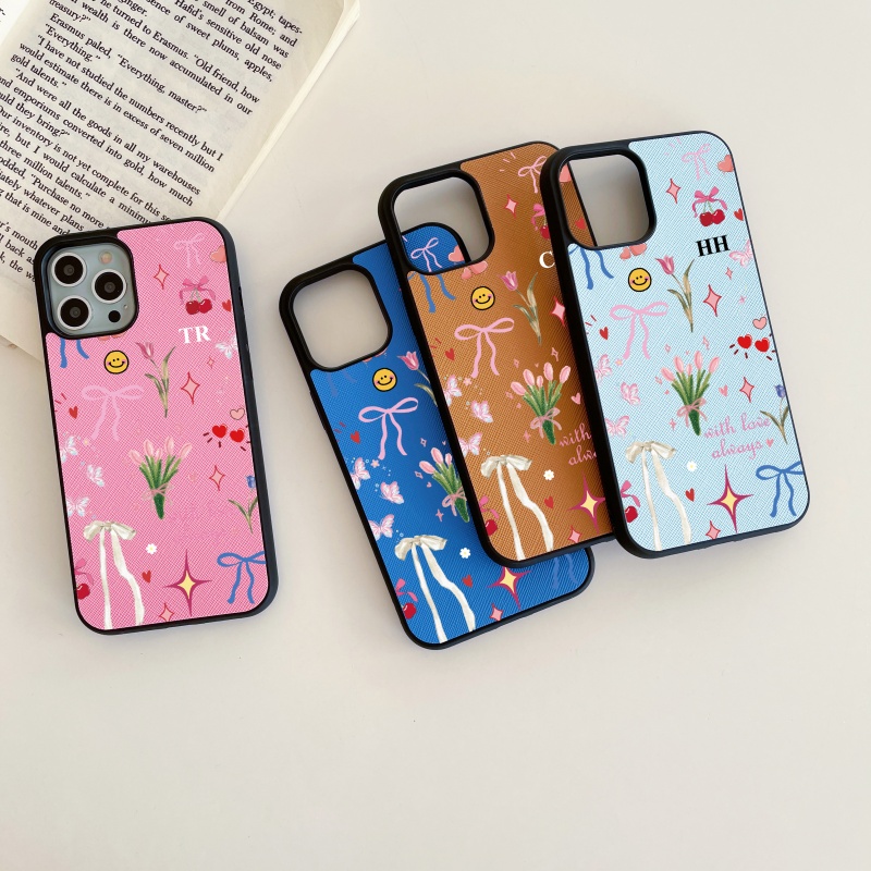 Custom Name Initials Blossom F - Phone Accessories Names ulasan dan harga