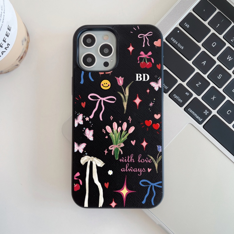 Custom Name Initials Blossom F - Phone Accessories Names ulasan dan harga