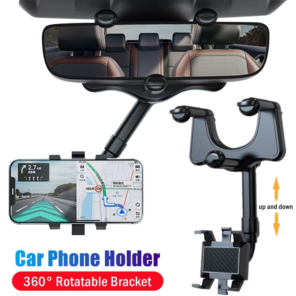 Adjustable Car Rearview Mirror - Phone Accessories Holder Car ulasan dan harga
