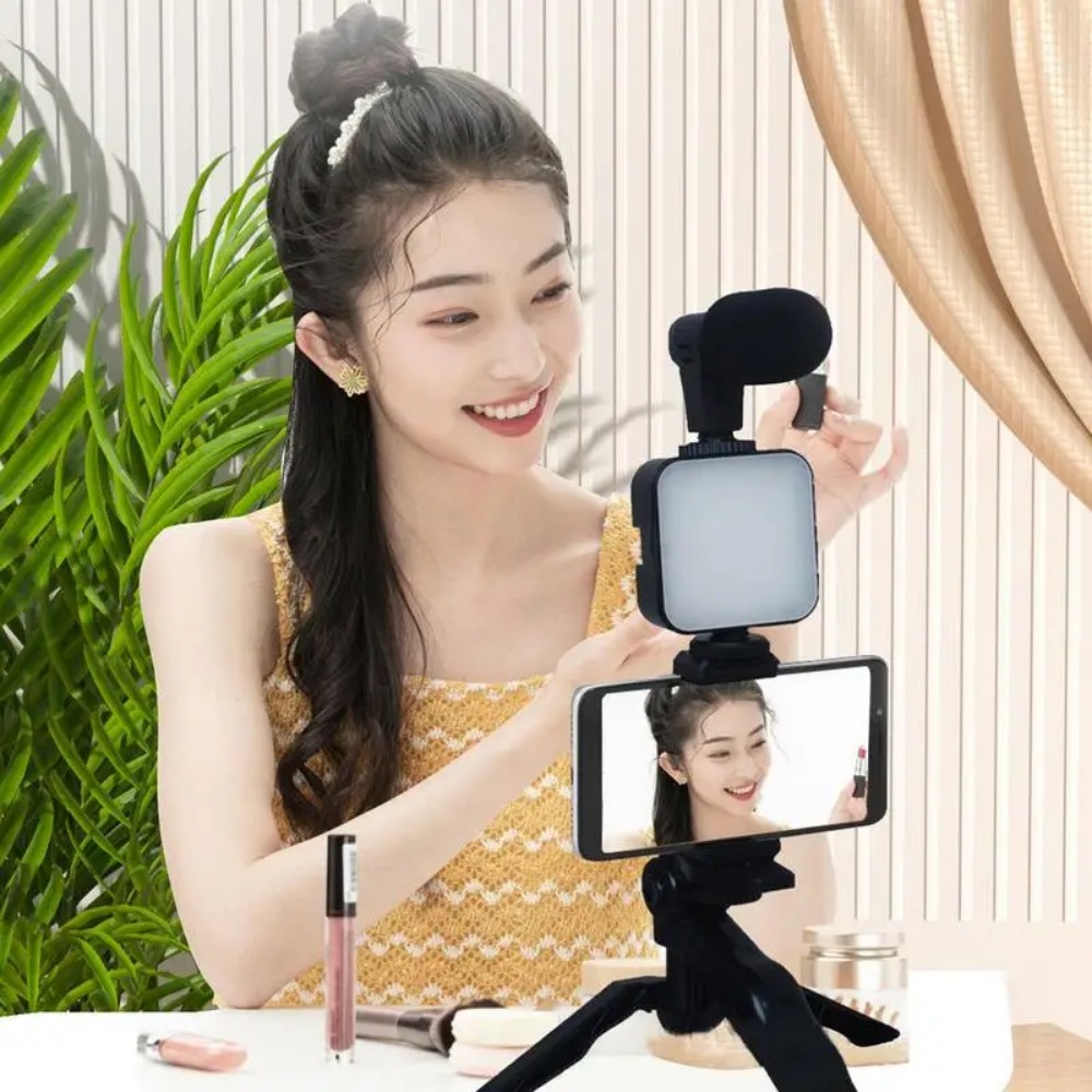 Smartphone Vlogging Kit With T - Youtube Phone Accessories ulasan dan harga