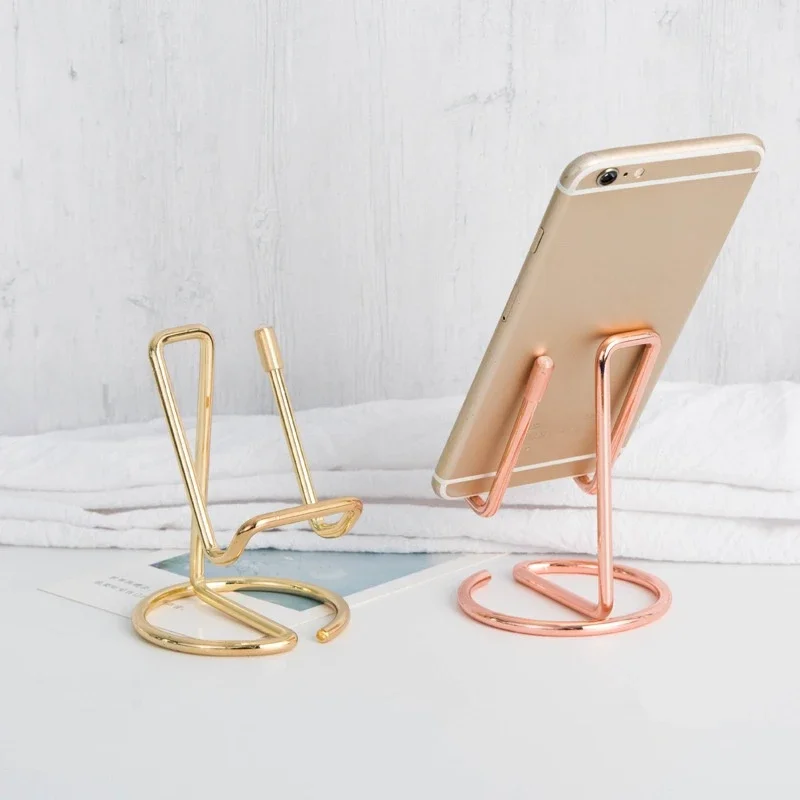 1PC Metal Lazy Wire Mobile Pho - Phone Accessories Rack ulasan dan harga