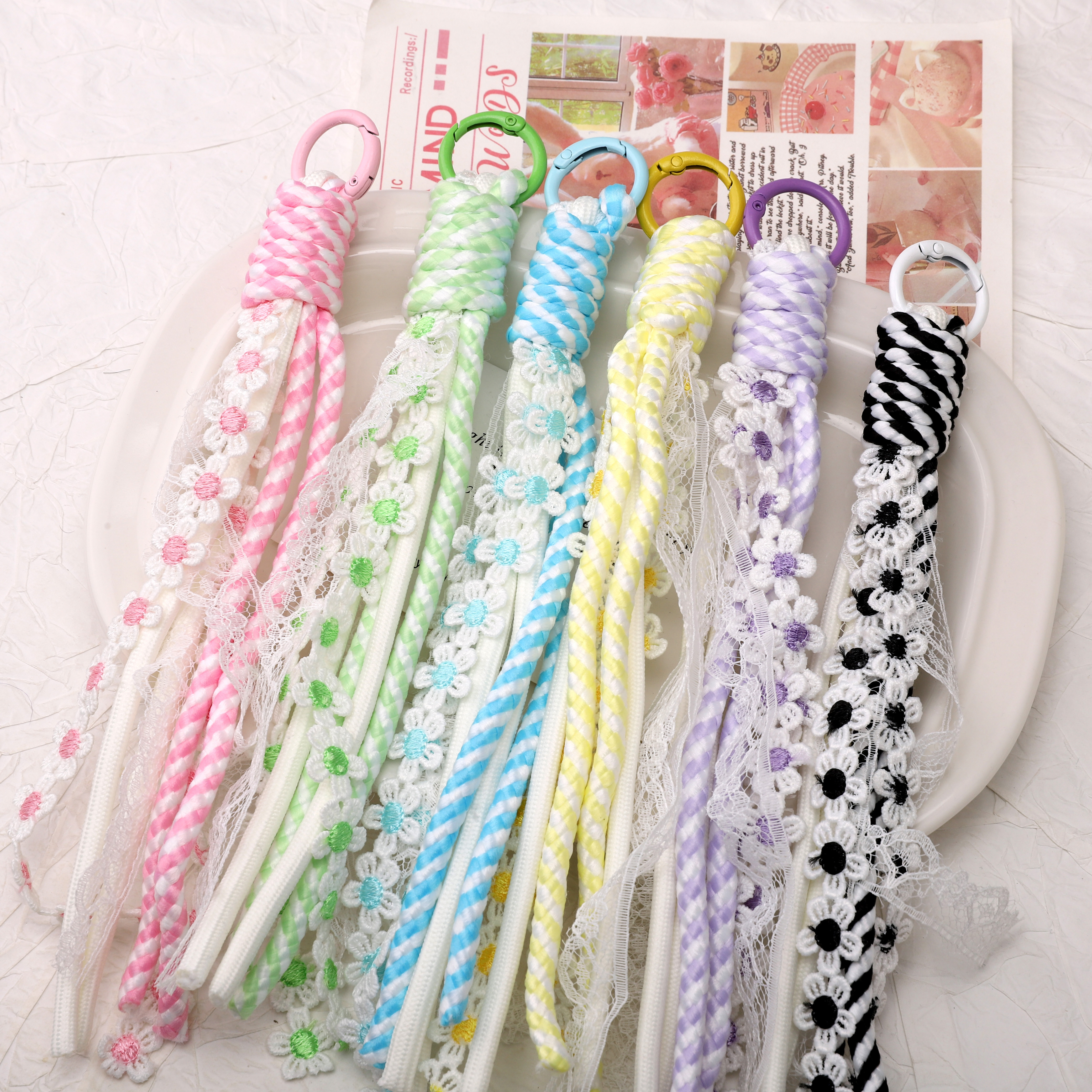 1pc Alloy Keyrings And Polyest - Phone Accessories Chain ulasan dan harga