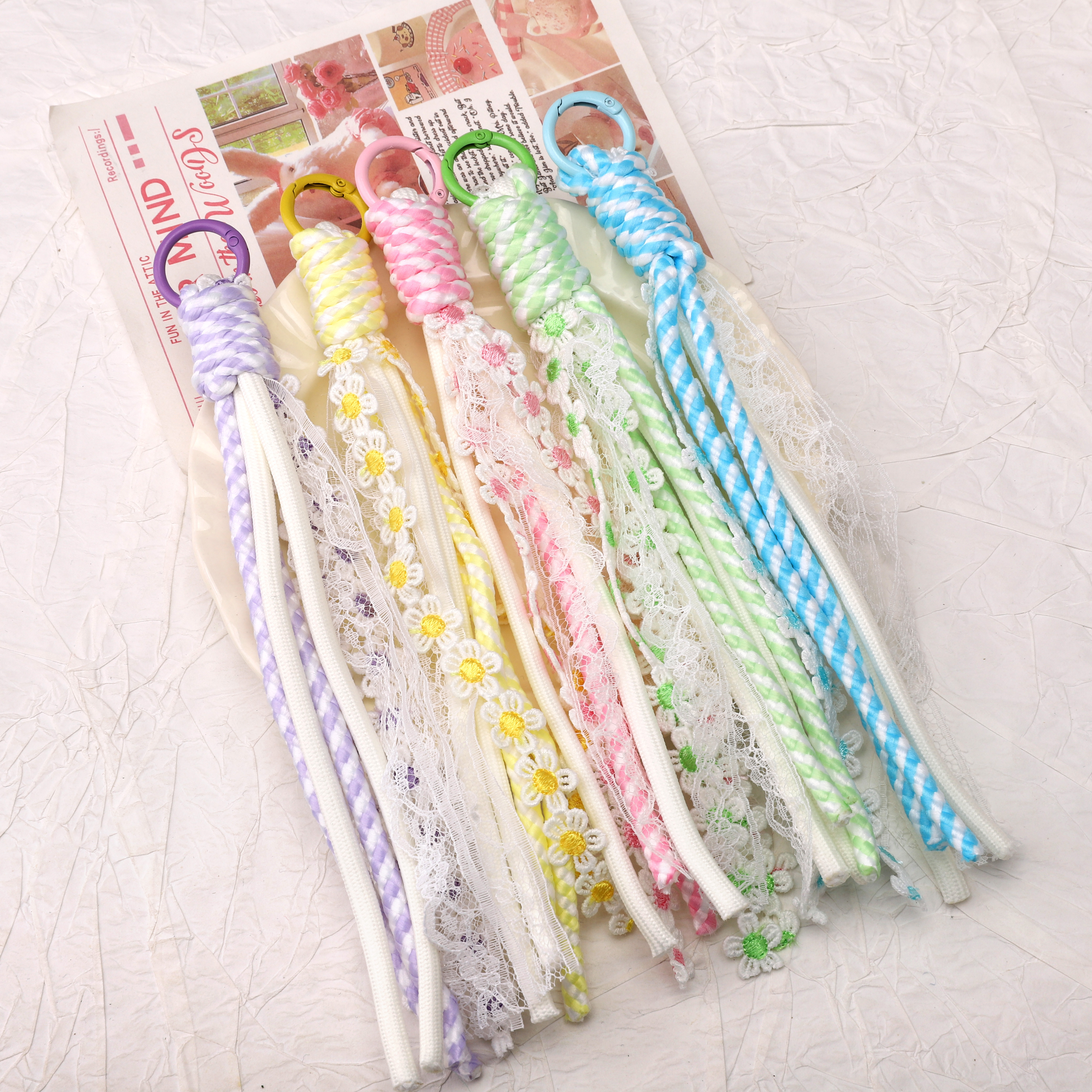 1pc Alloy Keyrings And Polyest - Phone Accessories Chain ulasan dan harga