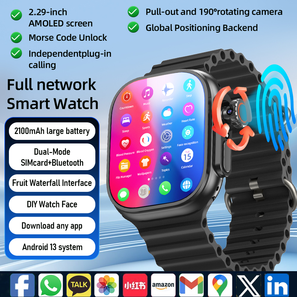 DW200 Smartwatch Men WIFI Touc - Sim Card Tool ulasan dan harga