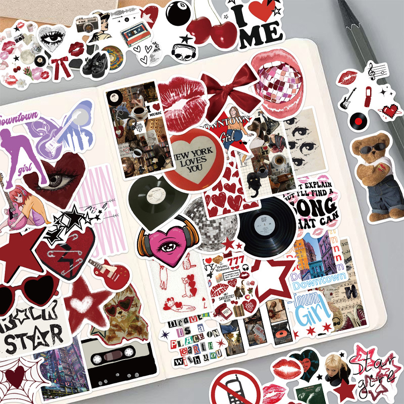 100PCS Y2K Retro Graffiti Stic - Phone Accessories For Teens ulasan dan harga