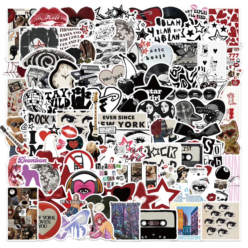 100PCS Y2K Retro Graffiti Stic - Phone Accessories For Teens ulasan dan harga
