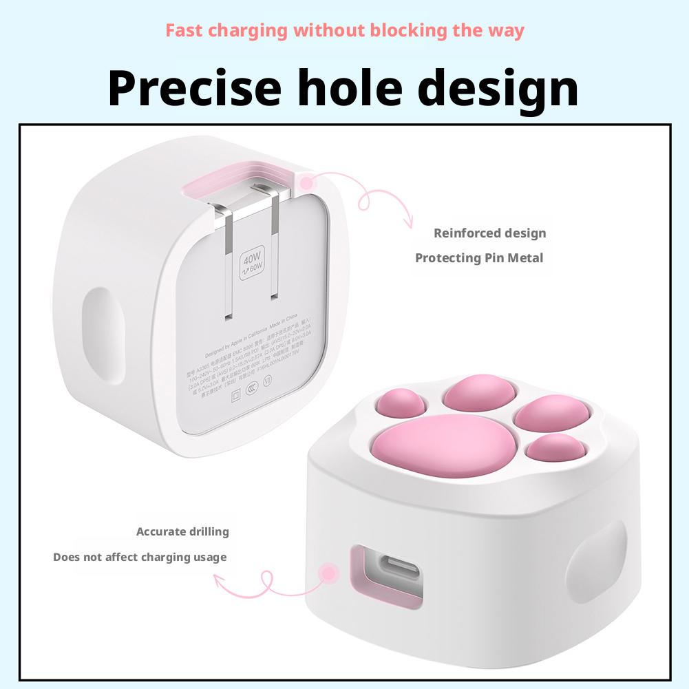 Cute Cat Paw Charging Case For - Phone Accessories Design ulasan dan harga