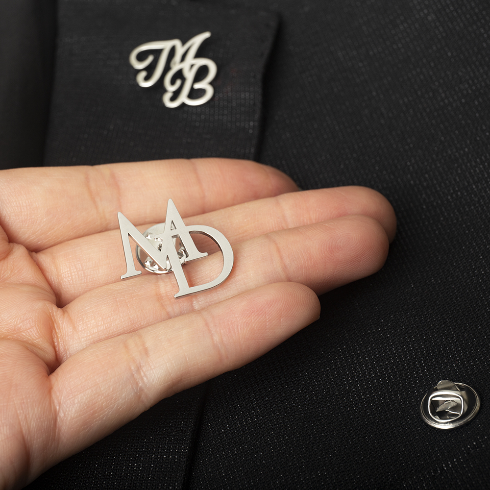Tangula Custom Initials Brooch - Phone Accessories Names ulasan dan harga