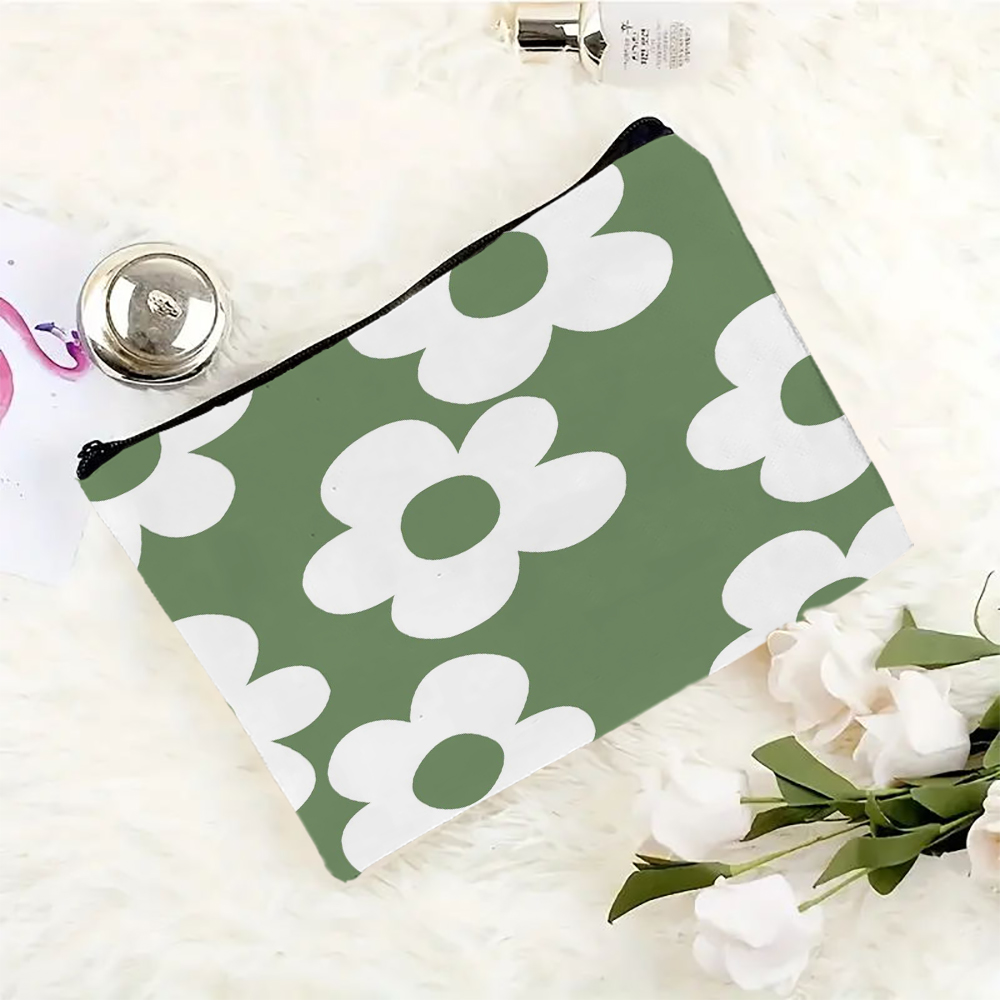 Floral Print Toiletry Bag Casu - Phone Accessories For Teens ulasan dan harga