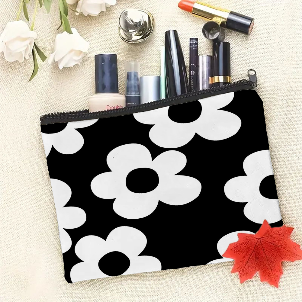 Floral Print Toiletry Bag Casu - Phone Accessories For Teens ulasan dan harga