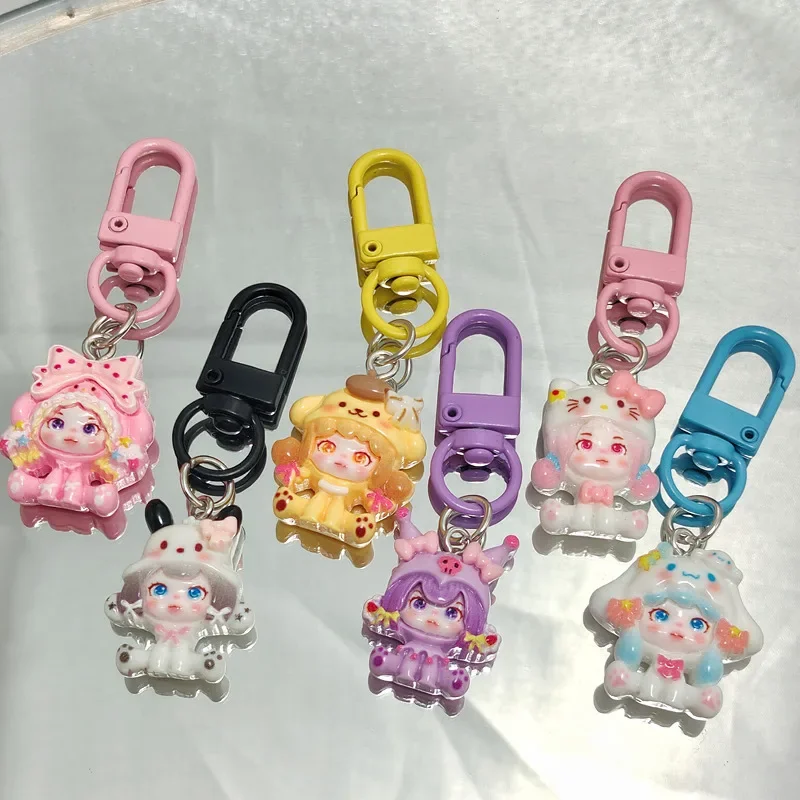 6 Pieces  Anime Hello Kitty Ba - Phone Accessories Chain ulasan dan harga
