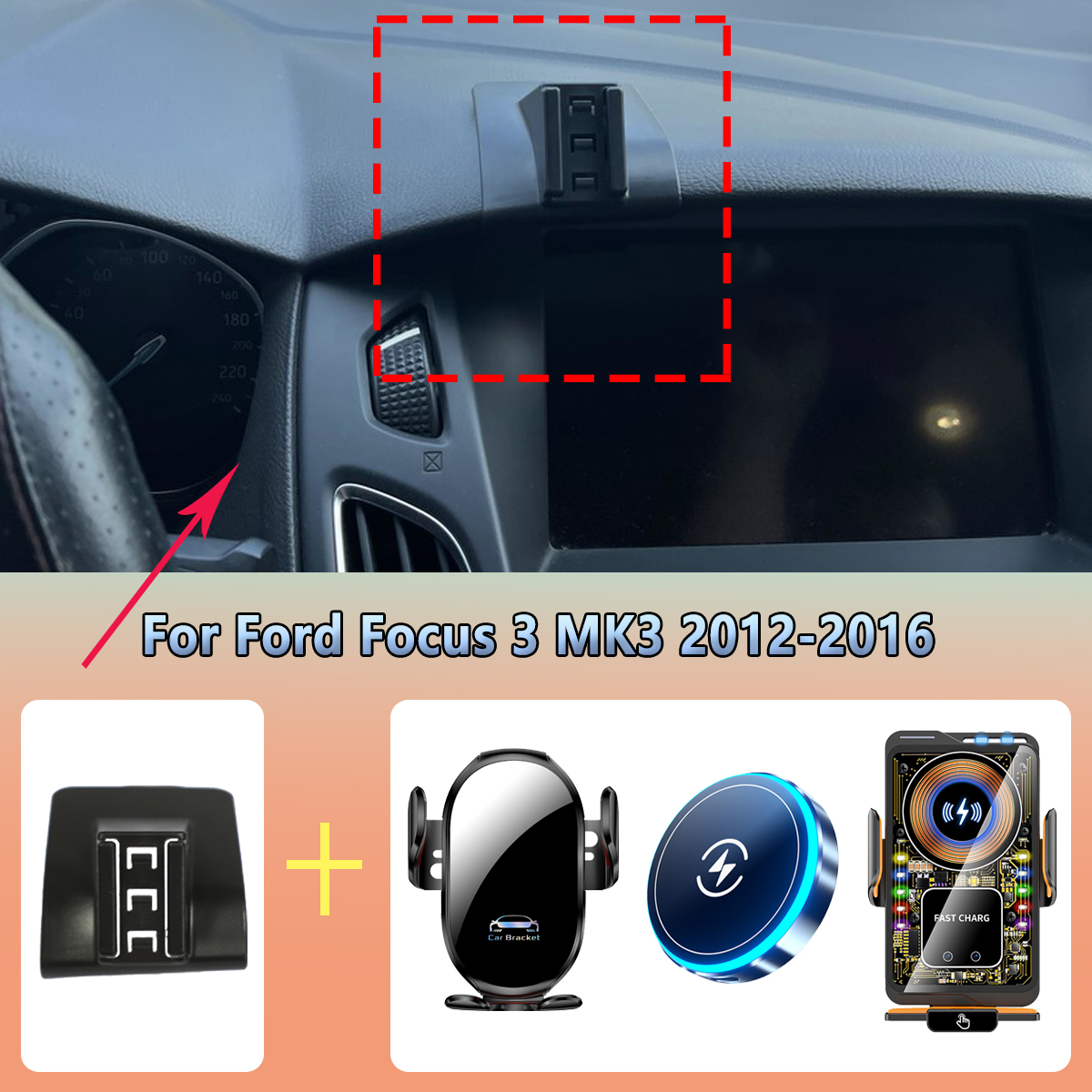 Car Phone Holder vent For Ford - Phone Accessories Rack ulasan dan harga