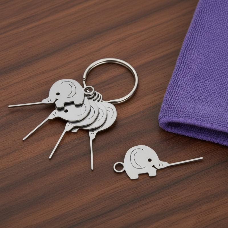 Cute Elephant Shaped Keychain  - Sim Card Tool ulasan dan harga