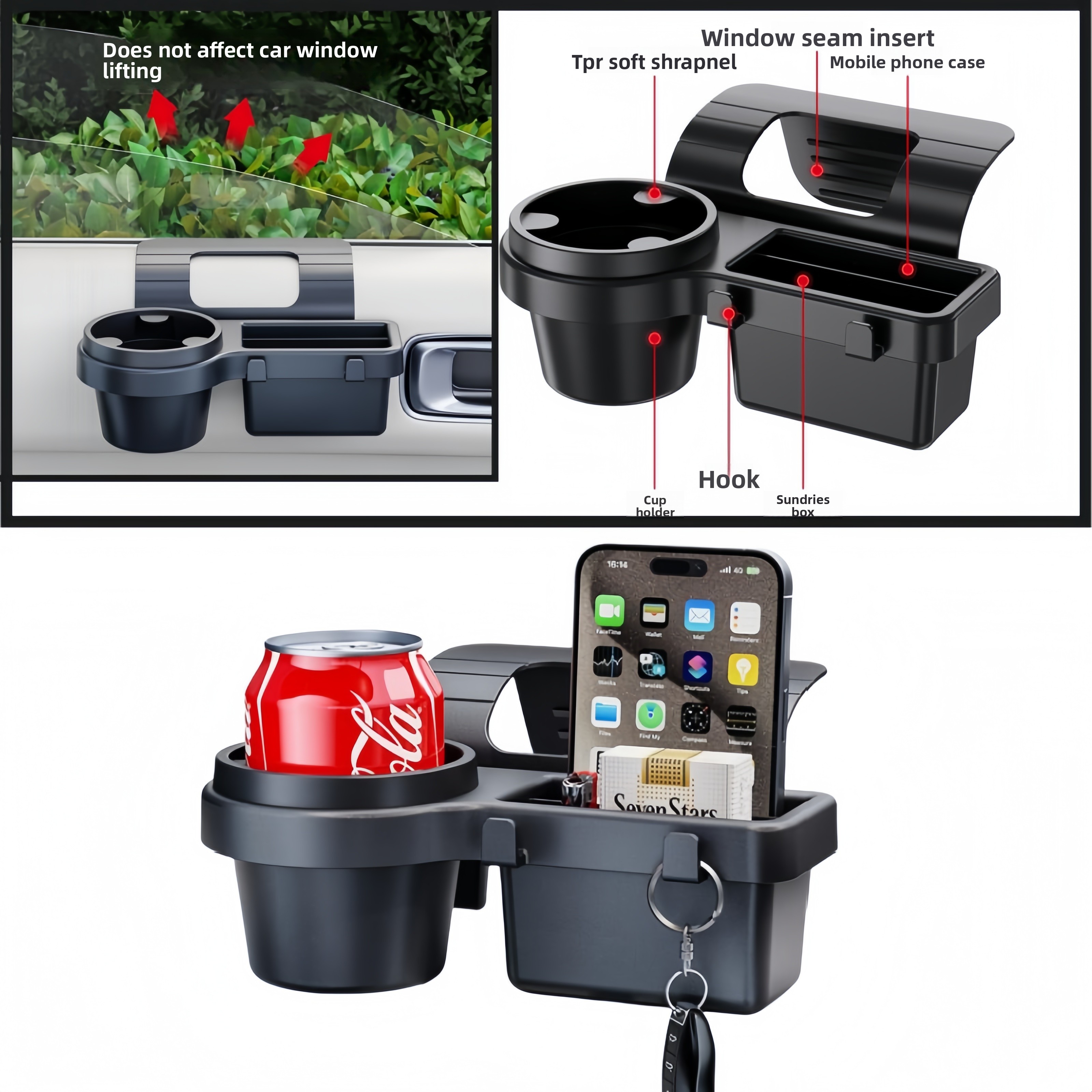 Car Cup Holder Phone Mount Org - Phone Accessories Rack ulasan dan harga