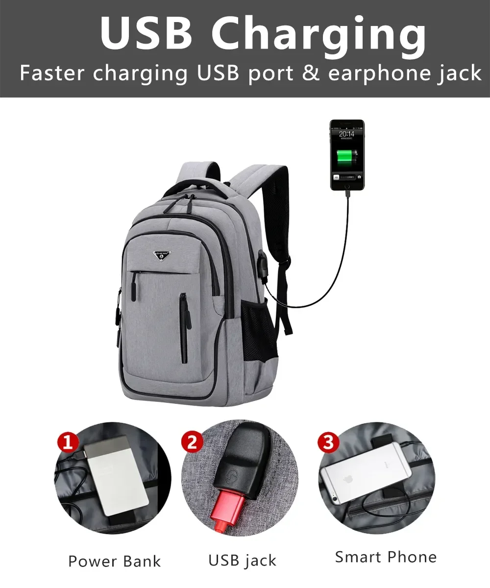 Large Capacity Backpack Men La - Phone Accessories For Teens ulasan dan harga