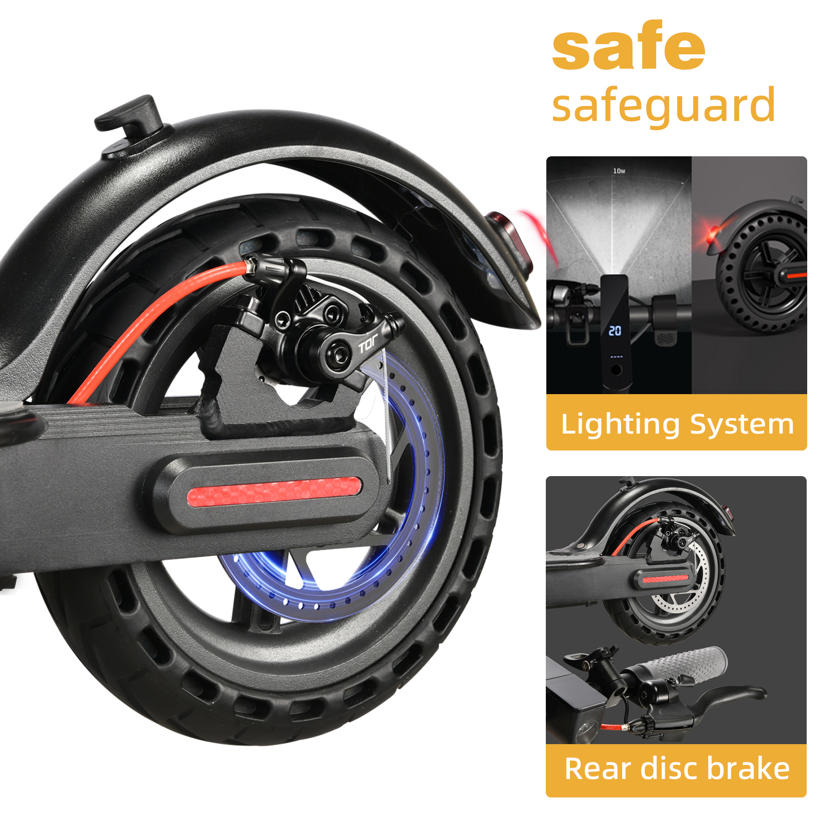 Black 350W Electric Scooter wi - Phone Accessories For Teens ulasan dan harga