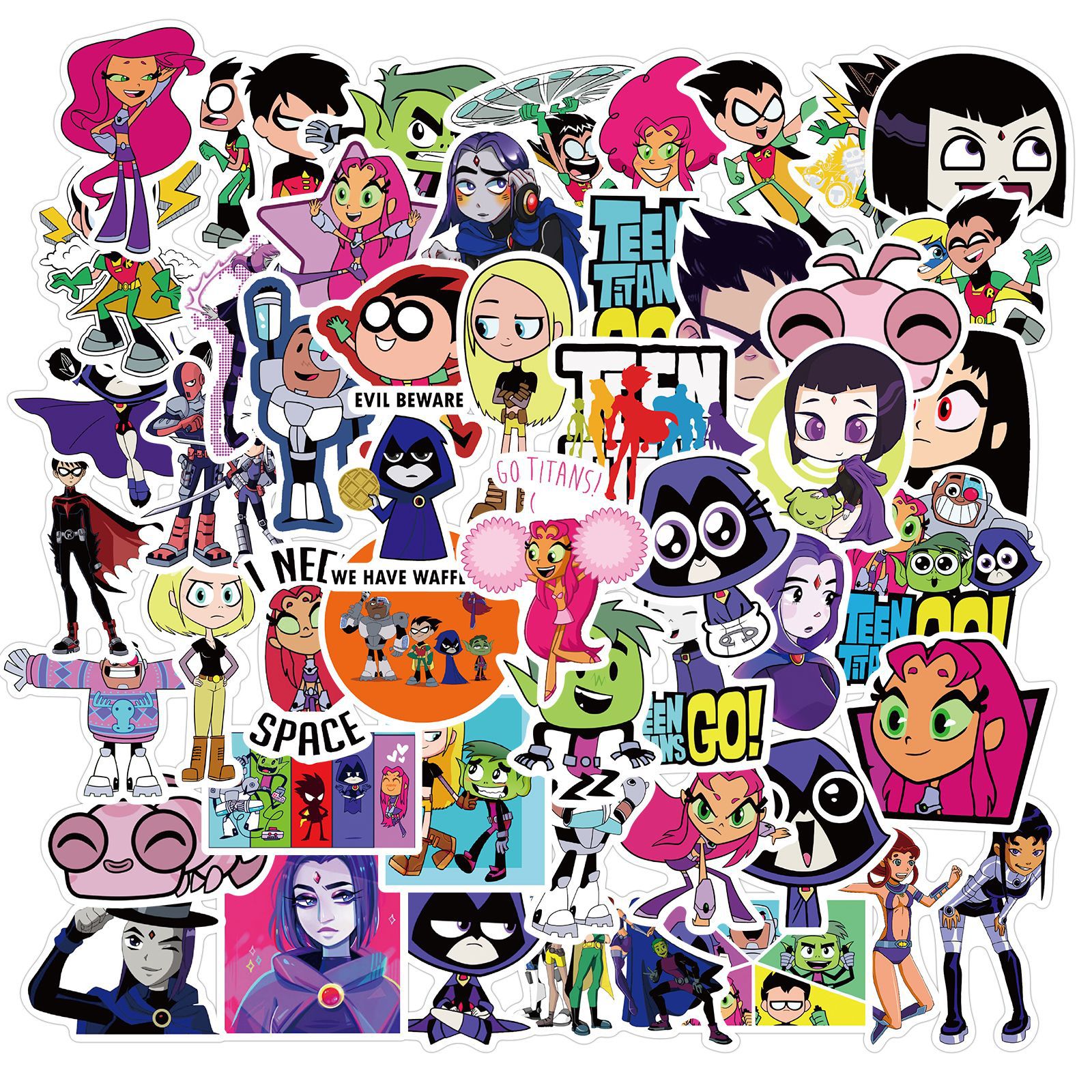 50Pcs Teen Titans Go! Graffiti - Phone Accessories For Teens ulasan dan harga