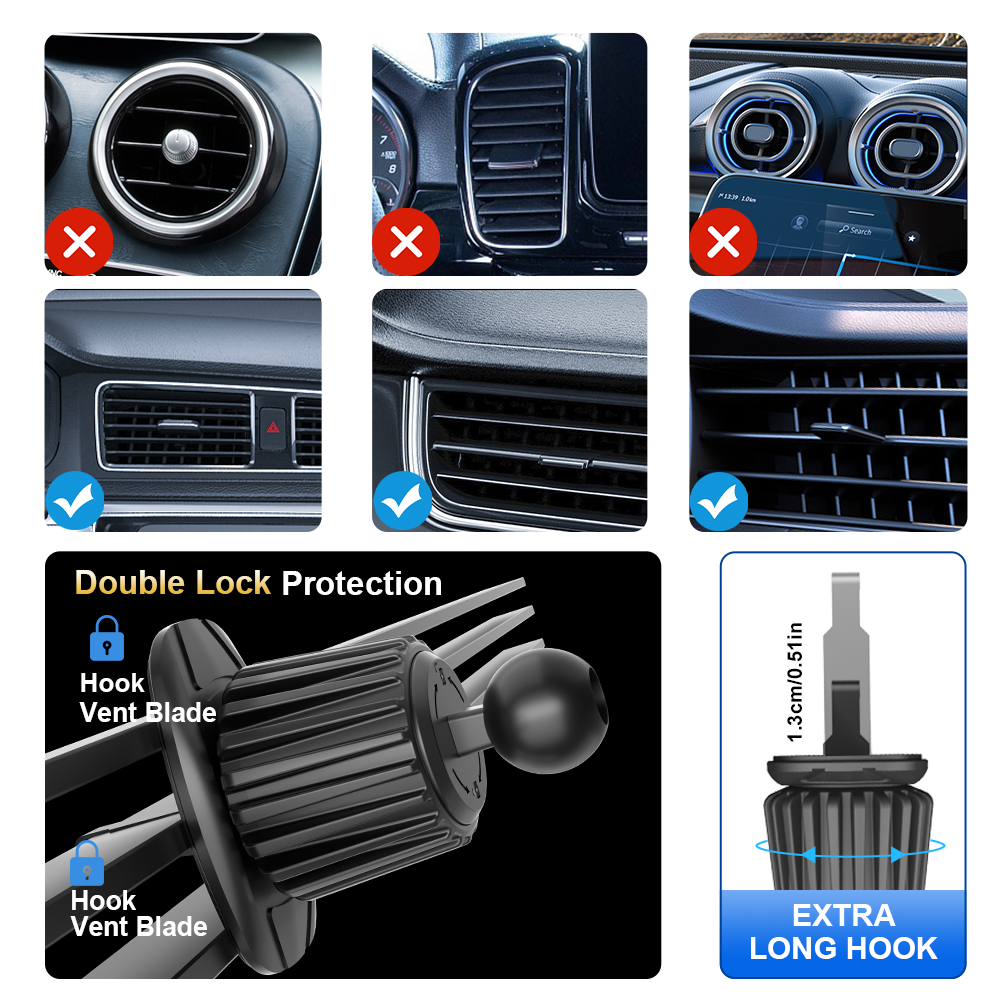 Universal Car Air Vent Tablet  - Phone Accessories Hanger ulasan dan harga